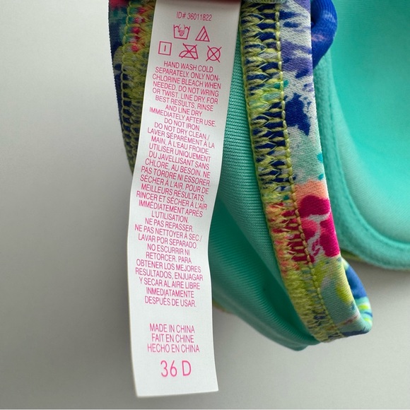 Victoria's Secret Women’s Multicolor Floral Bikini Top 36D Swim - Picture 8 of 8